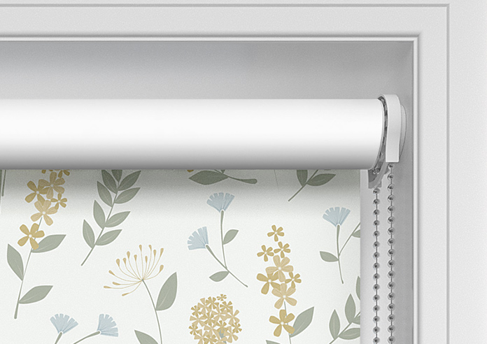 Retro Floral, Yellow Sunset - Twist&Fit Roller Blind - Image 11